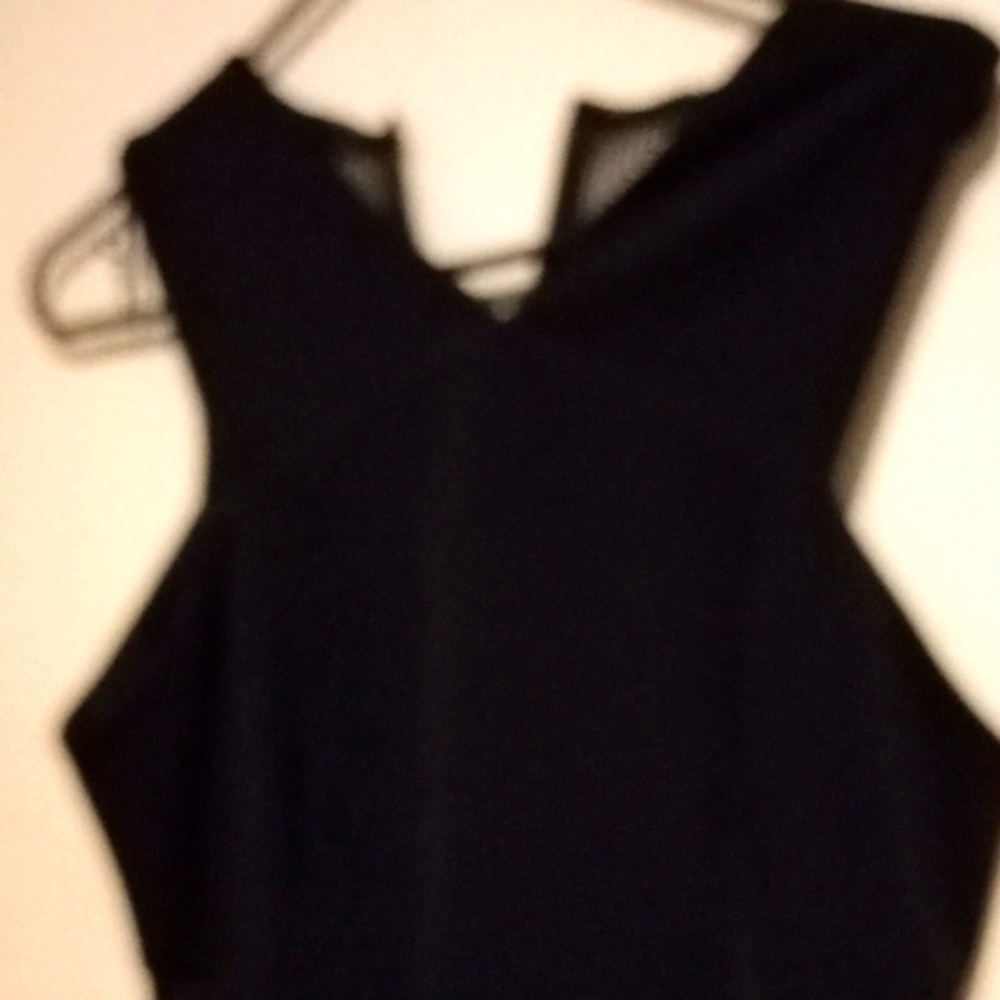 Black Halter Sheath Cocktail Dress